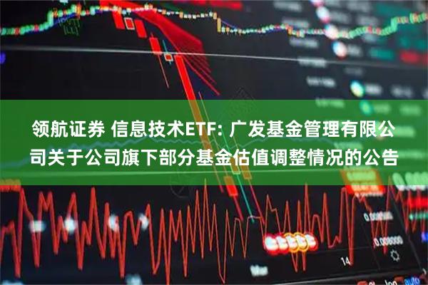 领航证券 信息技术ETF: 广发基金管理有限公司关于公司旗下部分基金估值调整情况的公告